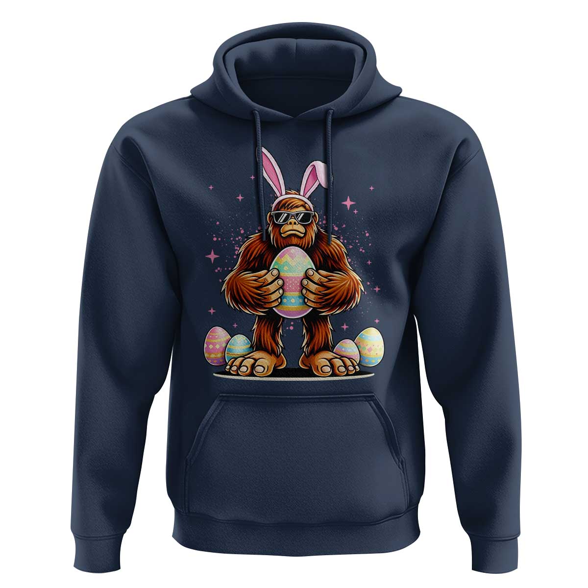 Funny Bigfoot Easter Day Bunny Sasquatch Egg Hoodie