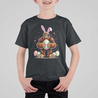 Funny Bigfoot Easter Day Bunny Sasquatch Egg T Shirt For Kid