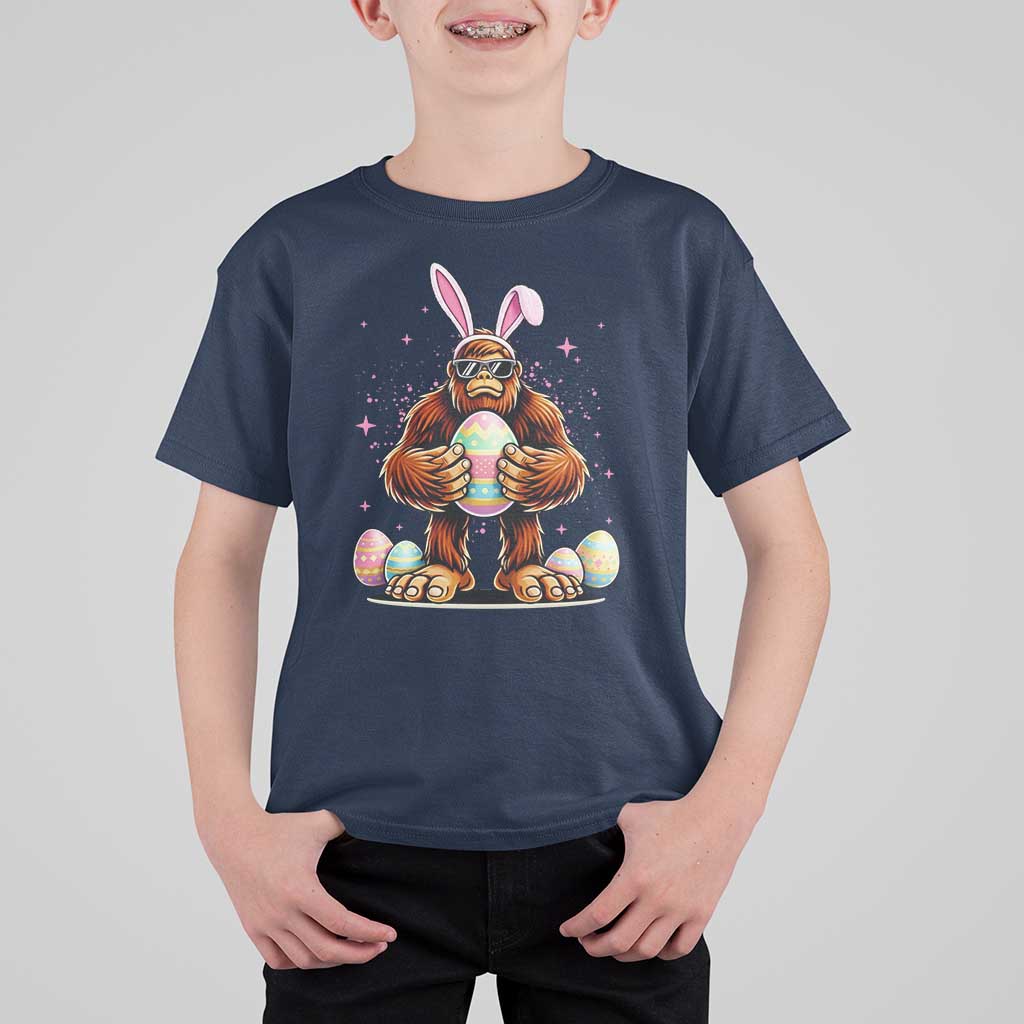 Funny Bigfoot Easter Day Bunny Sasquatch Egg T Shirt For Kid