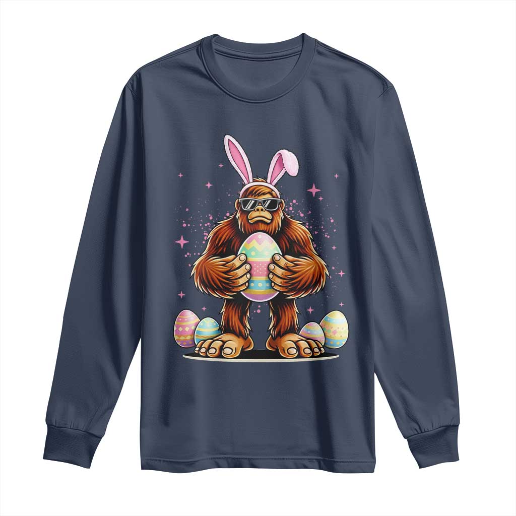 Funny Bigfoot Easter Day Bunny Sasquatch Egg Long Sleeve Shirt