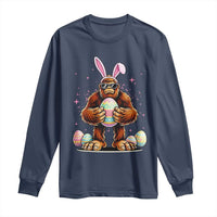 Funny Bigfoot Easter Day Bunny Sasquatch Egg Long Sleeve Shirt