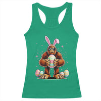 Funny Bigfoot Easter Day Bunny Sasquatch Egg Racerback Tank Top
