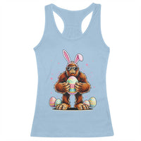 Funny Bigfoot Easter Day Bunny Sasquatch Egg Racerback Tank Top