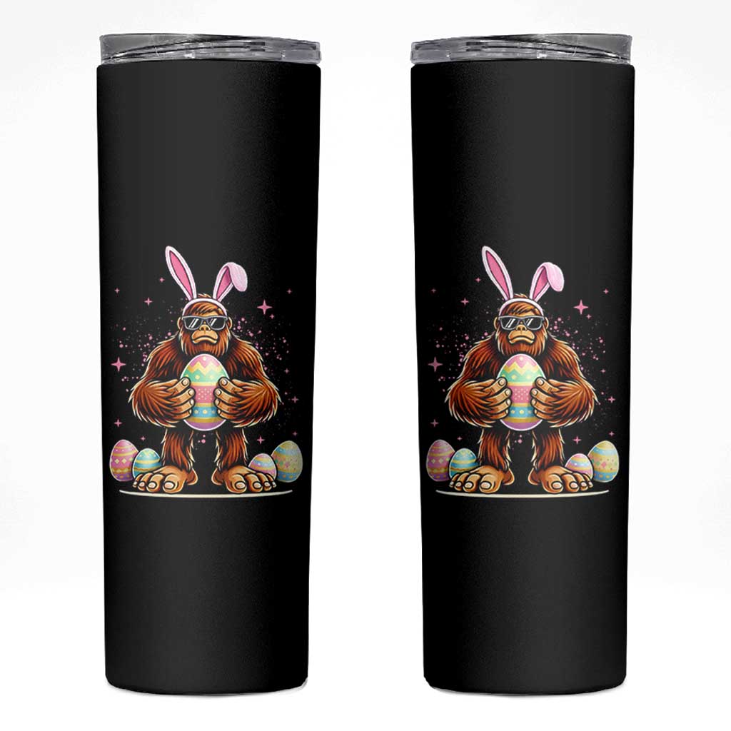 Funny Bigfoot Easter Day Bunny Sasquatch Egg Skinny Tumbler