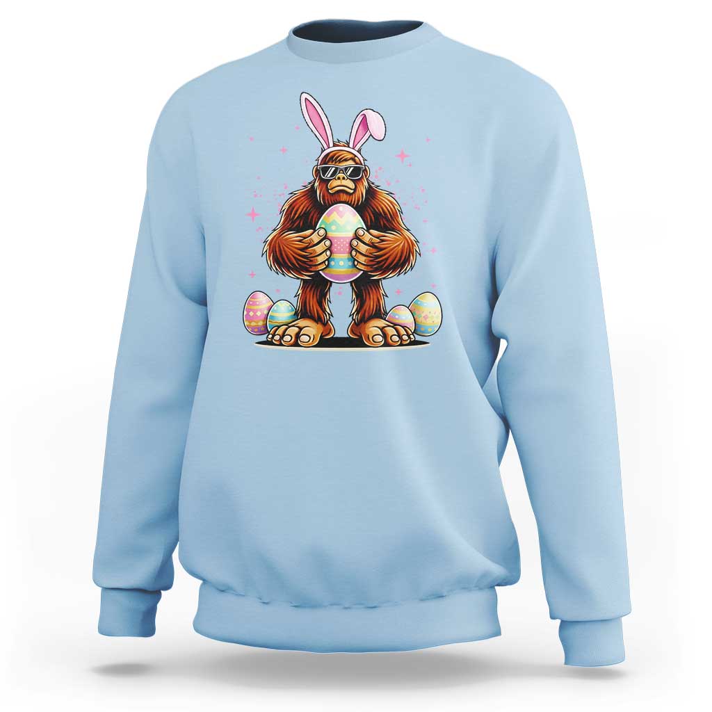 Funny Bigfoot Easter Day Bunny Sasquatch Egg Sweatshirt