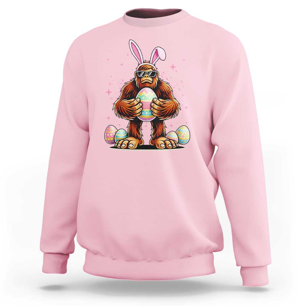 Funny Bigfoot Easter Day Bunny Sasquatch Egg Sweatshirt