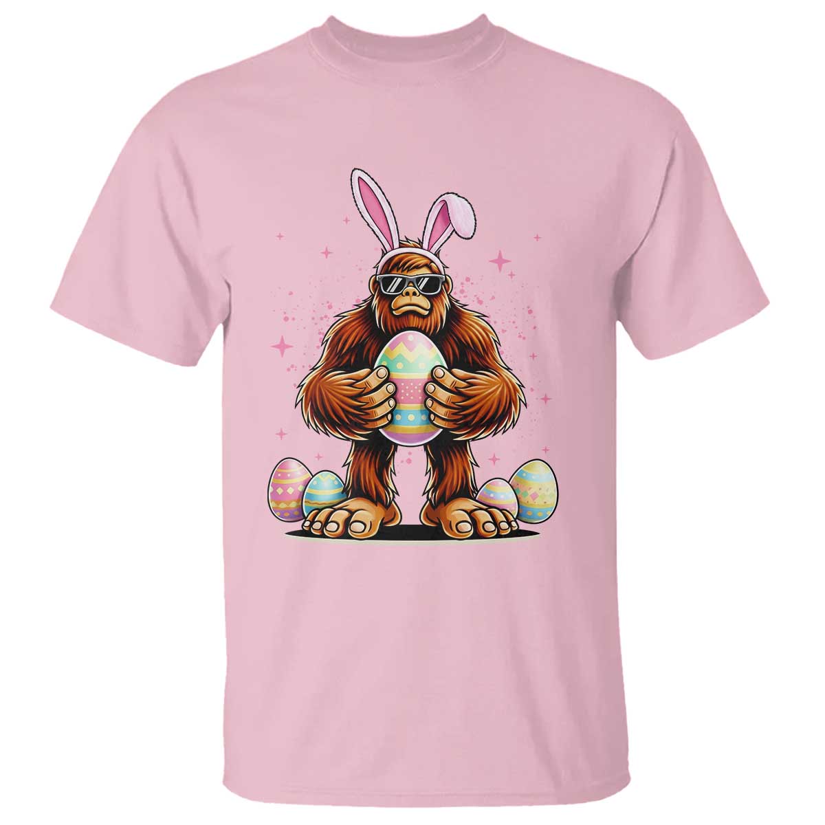 Funny Bigfoot Easter Day Bunny Sasquatch Egg T Shirt