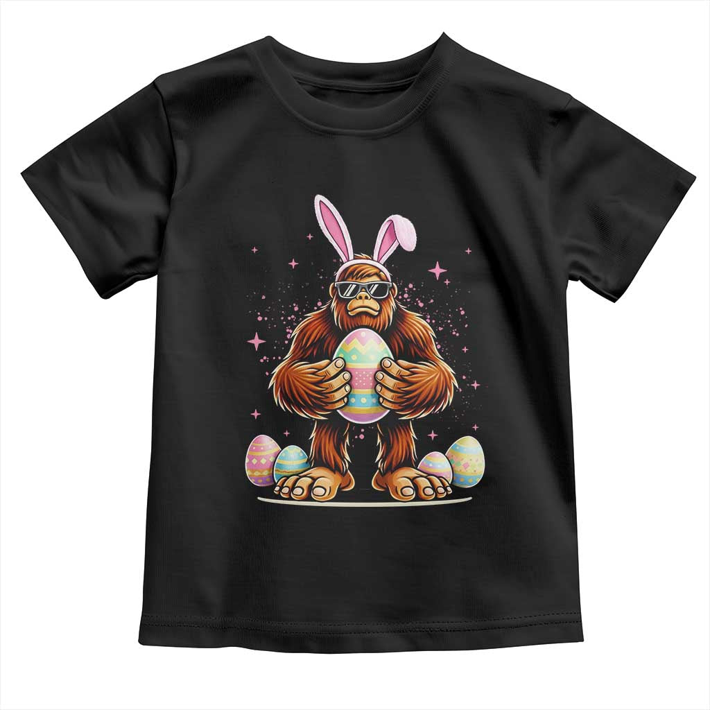 Funny Bigfoot Easter Day Bunny Sasquatch Egg Toddler T Shirt