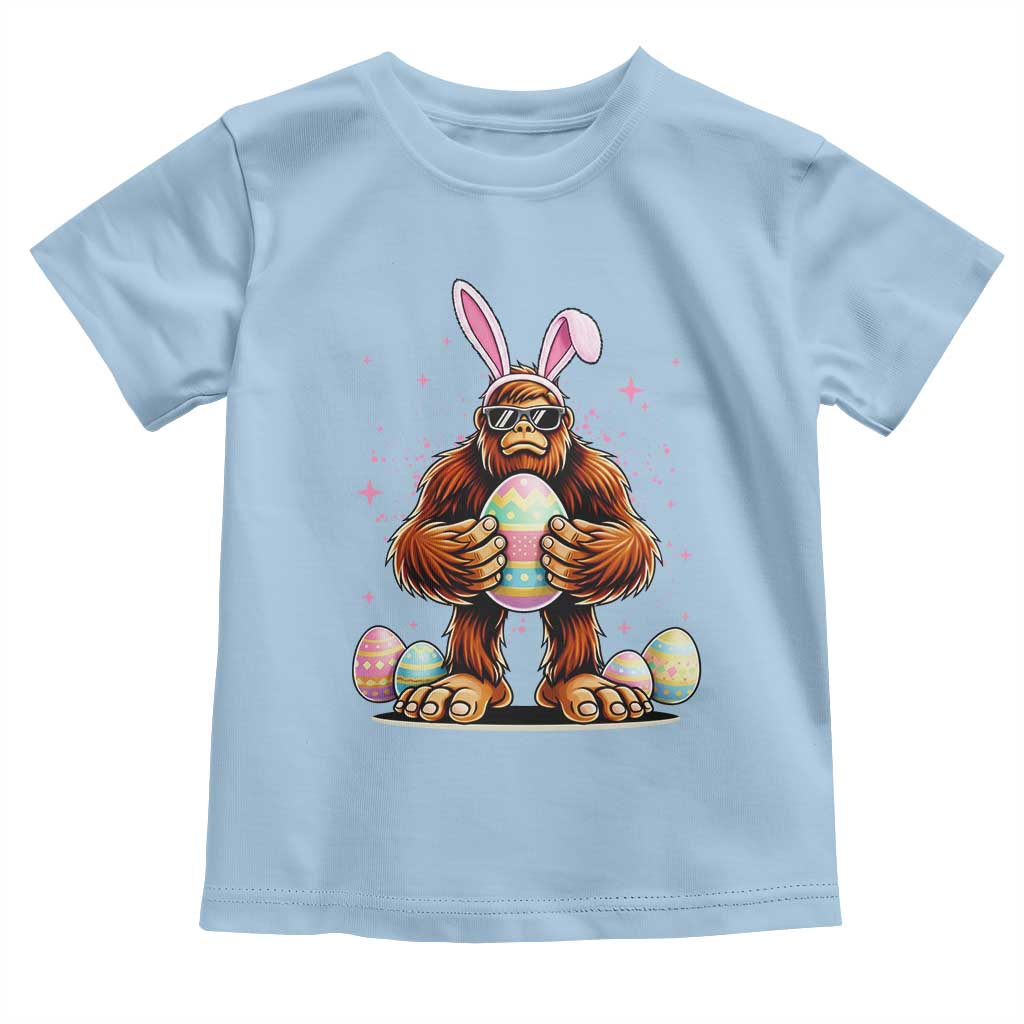 Funny Bigfoot Easter Day Bunny Sasquatch Egg Toddler T Shirt