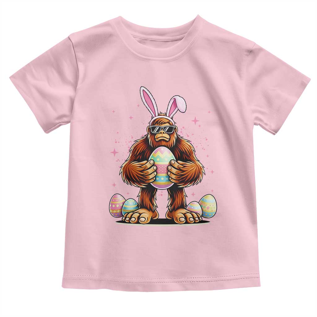 Funny Bigfoot Easter Day Bunny Sasquatch Egg Toddler T Shirt