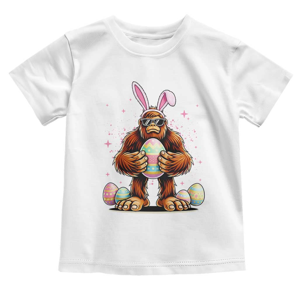 Funny Bigfoot Easter Day Bunny Sasquatch Egg Toddler T Shirt