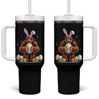 Funny Bigfoot Easter Day Bunny Sasquatch Egg Tumbler With Handle