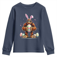 Funny Bigfoot Easter Day Bunny Sasquatch Egg Youth Sweatshirt