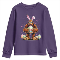 Funny Bigfoot Easter Day Bunny Sasquatch Egg Youth Sweatshirt
