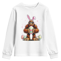 Funny Bigfoot Easter Day Bunny Sasquatch Egg Youth Sweatshirt