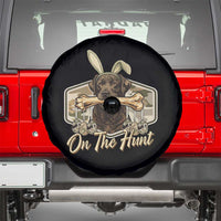 Funny Egg Hunter Spare Tire Cover On The Hunt Camo Easter Labrador Dog