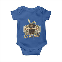 Funny Egg Hunter Baby Onesie On The Hunt Camo Easter Labrador Dog