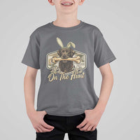 Funny Egg Hunter T Shirt For Kid On The Hunt Camo Easter Labrador Dog