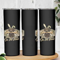 Funny Egg Hunter Skinny Tumbler On The Hunt Camo Easter Labrador Dog