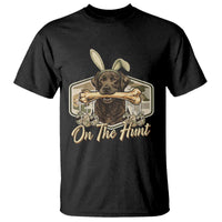 Funny Egg Hunter T Shirt On The Hunt Camo Easter Labrador Dog
