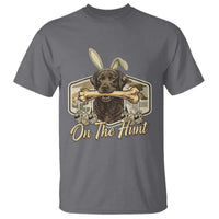 Funny Egg Hunter T Shirt On The Hunt Camo Easter Labrador Dog