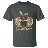 Funny Egg Hunter T Shirt On The Hunt Camo Easter Labrador Dog