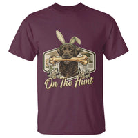 Funny Egg Hunter T Shirt On The Hunt Camo Easter Labrador Dog