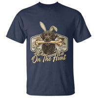 Funny Egg Hunter T Shirt On The Hunt Camo Easter Labrador Dog