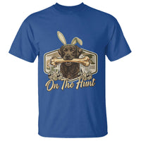 Funny Egg Hunter T Shirt On The Hunt Camo Easter Labrador Dog