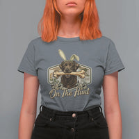 Funny Egg Hunter T Shirt For Women On The Hunt Camo Easter Labrador Dog