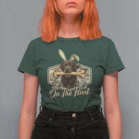 Funny Egg Hunter T Shirt For Women On The Hunt Camo Easter Labrador Dog