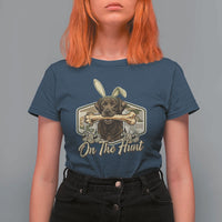 Funny Egg Hunter T Shirt For Women On The Hunt Camo Easter Labrador Dog