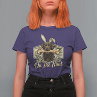 Funny Egg Hunter T Shirt For Women On The Hunt Camo Easter Labrador Dog