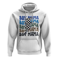 Funny Boy Mama Hoodie Mother's Day Checkered Lightning Bolt
