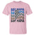 Funny Boy Mama T Shirt Mother's Day Checkered Lightning Bolt
