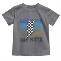 Funny Boy Mama Toddler T Shirt Mother's Day Checkered Lightning Bolt