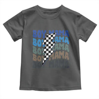 Funny Boy Mama Toddler T Shirt Mother's Day Checkered Lightning Bolt
