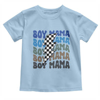 Funny Boy Mama Toddler T Shirt Mother's Day Checkered Lightning Bolt
