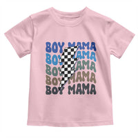 Funny Boy Mama Toddler T Shirt Mother's Day Checkered Lightning Bolt
