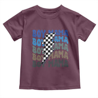 Funny Boy Mama Toddler T Shirt Mother's Day Checkered Lightning Bolt