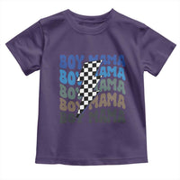 Funny Boy Mama Toddler T Shirt Mother's Day Checkered Lightning Bolt