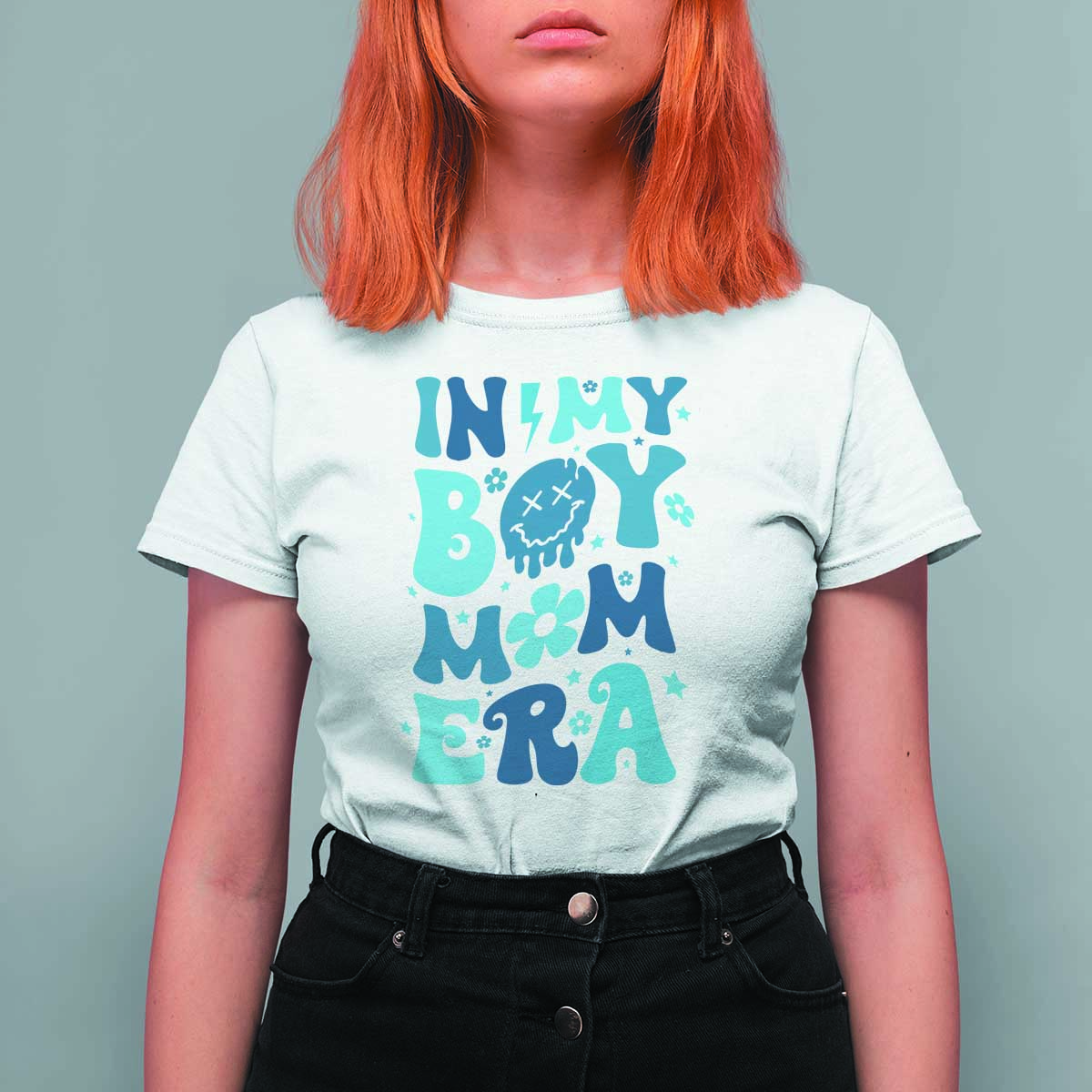 Funny In My Boy Mom Era T Shirt For Women Mother's Day