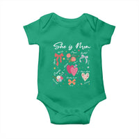 Mama Christian Religious Baby Onesie She Is Mom Mother's Day Jesus Flowers Bow