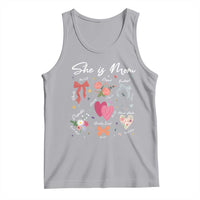 Mama Christian Religious Tank Top She Is Mom Mother's Day Jesus Flowers Bow