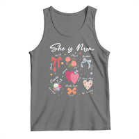 Mama Christian Religious Tank Top She Is Mom Mother's Day Jesus Flowers Bow