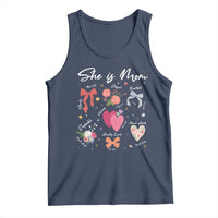 Mama Christian Religious Tank Top She Is Mom Mother's Day Jesus Flowers Bow