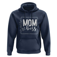 Funny Wife Mom Boss Hoodie Motherhood Mother's Day