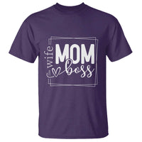 Funny Wife Mom Boss T Shirt Motherhood Mother's Day