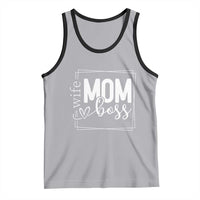 Funny Wife Mom Boss Tank Top Motherhood Mother's Day