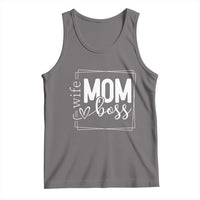 Funny Wife Mom Boss Tank Top Motherhood Mother's Day